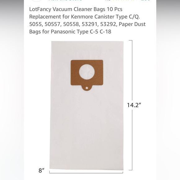 Kenmore C vacuum bags - Picture 4 of 4